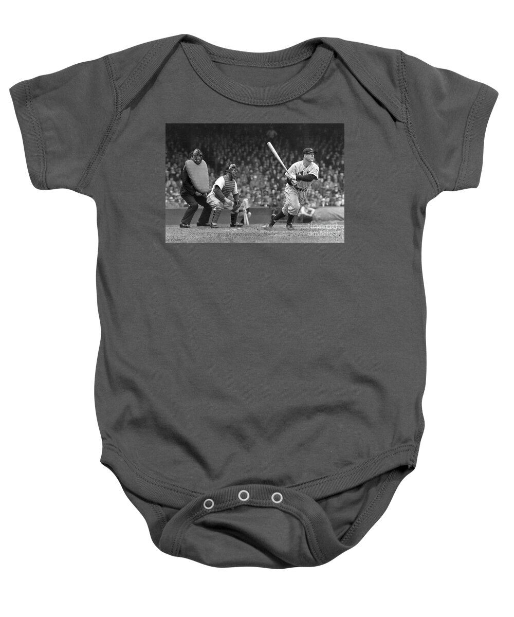 Lou Baby Onesie featuring the photograph Lou Gehrig by Action