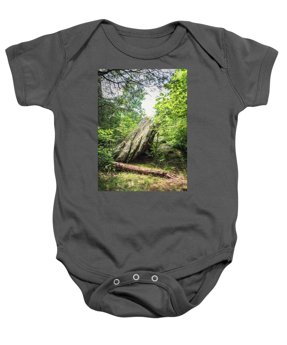Landscape Baby Onesie featuring the photograph Lusk Creek Boulder by Grant Twiss