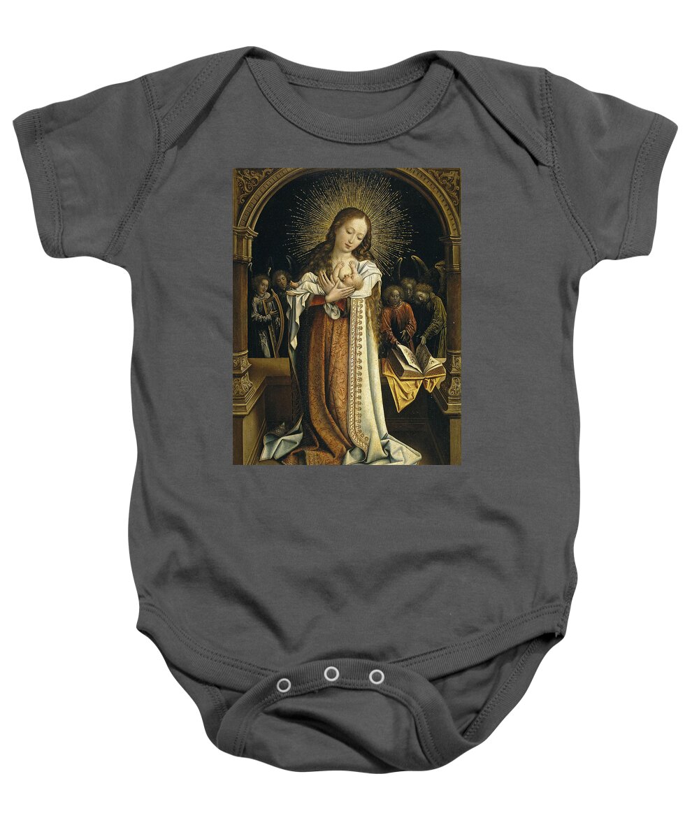 Madonna And Child Baby Onesie featuring the photograph Madonna And Child 1396 by Andrew Fare