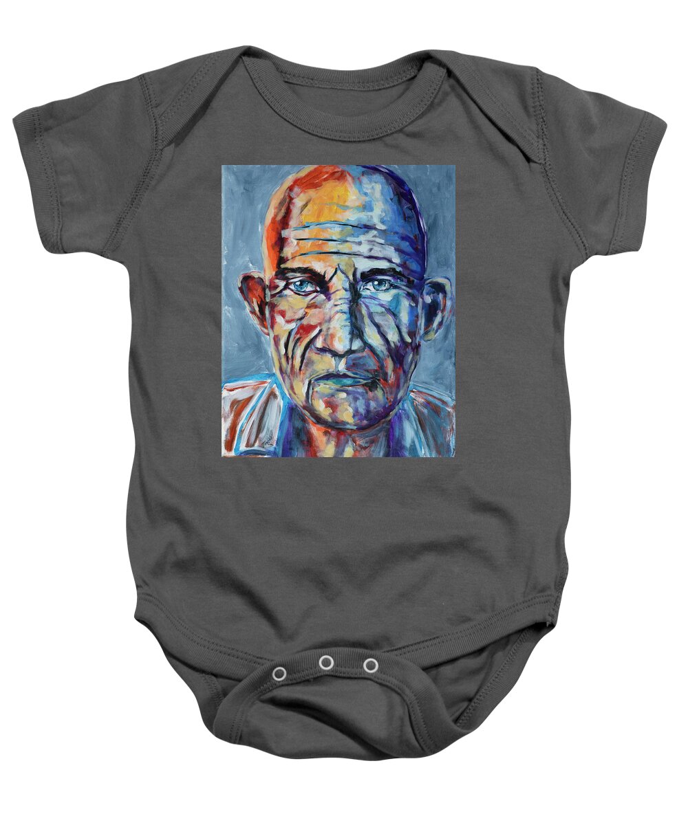 Friend Baby Onesie featuring the painting Memory by Mark Ross