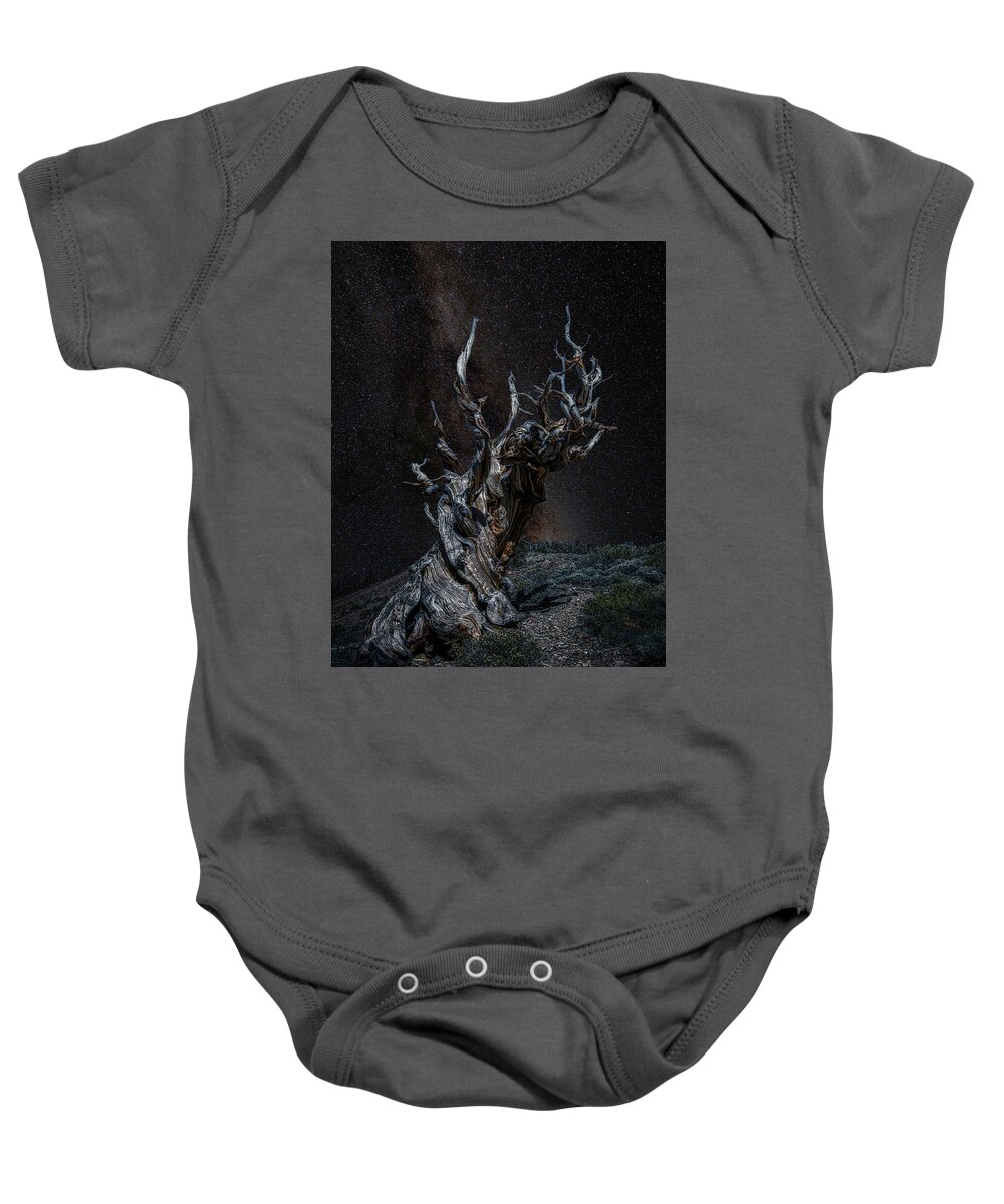 Landscape Baby Onesie featuring the photograph Methuselah Night Sky by Romeo Victor