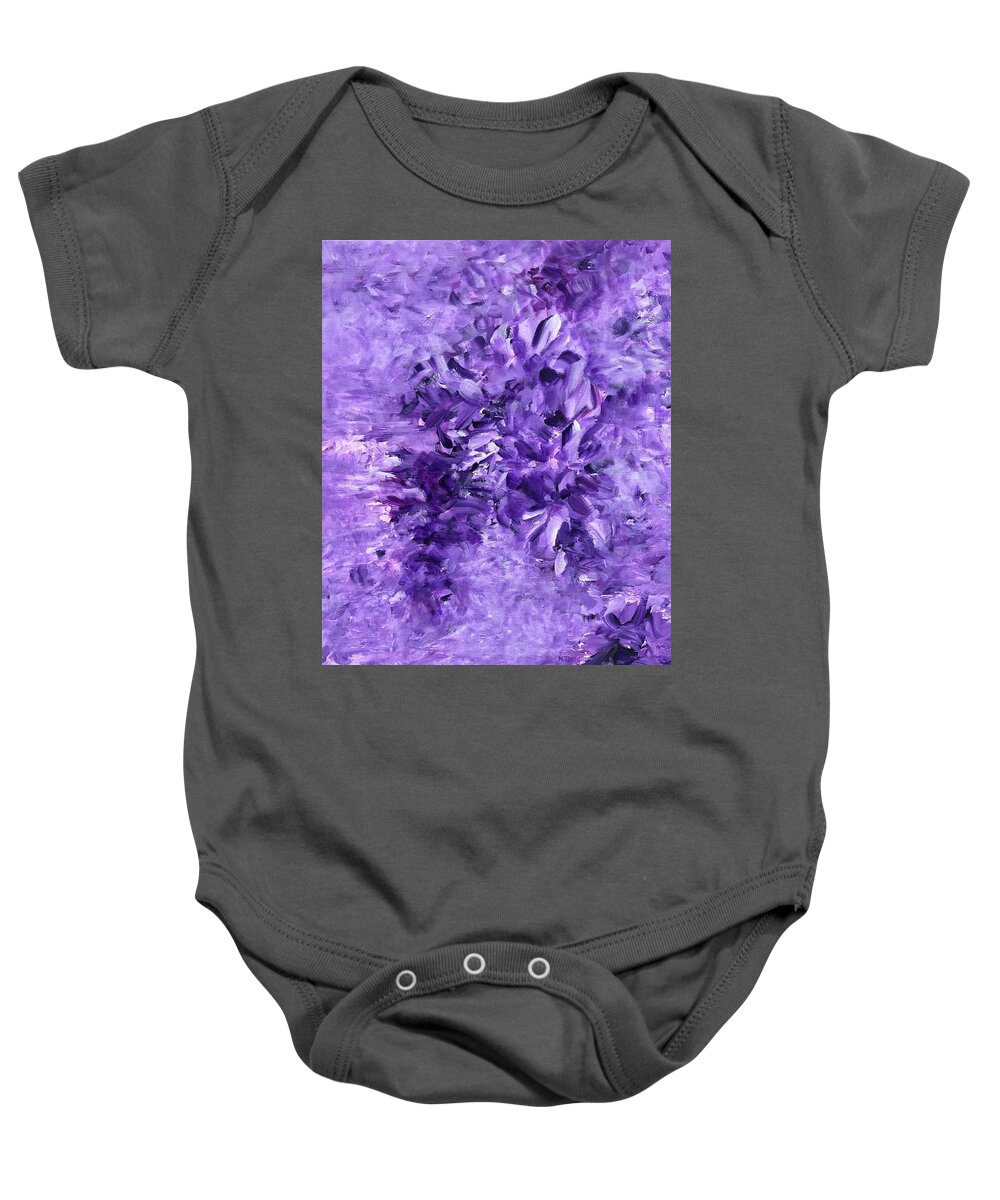Mirage Baby Onesie featuring the painting Mirage # 6 by Milly Tseng