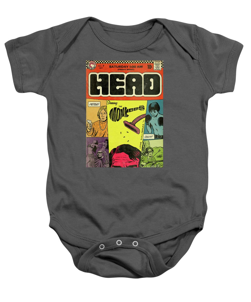 Monkees Baby Onesie featuring the photograph Monkees Concert Poster by Action