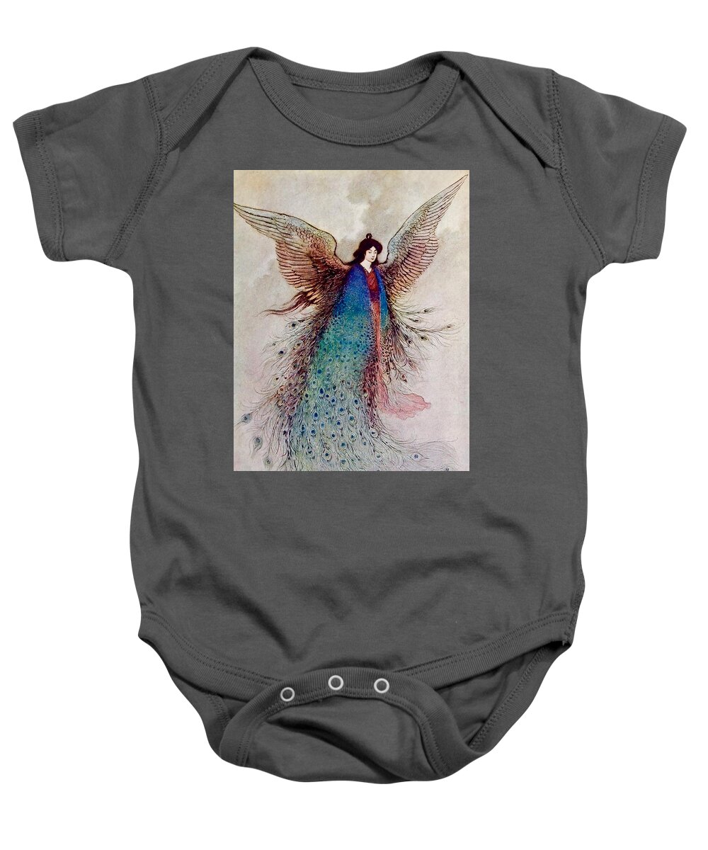  Baby Onesie featuring the digital art Moon Maiden by Patricia Keith