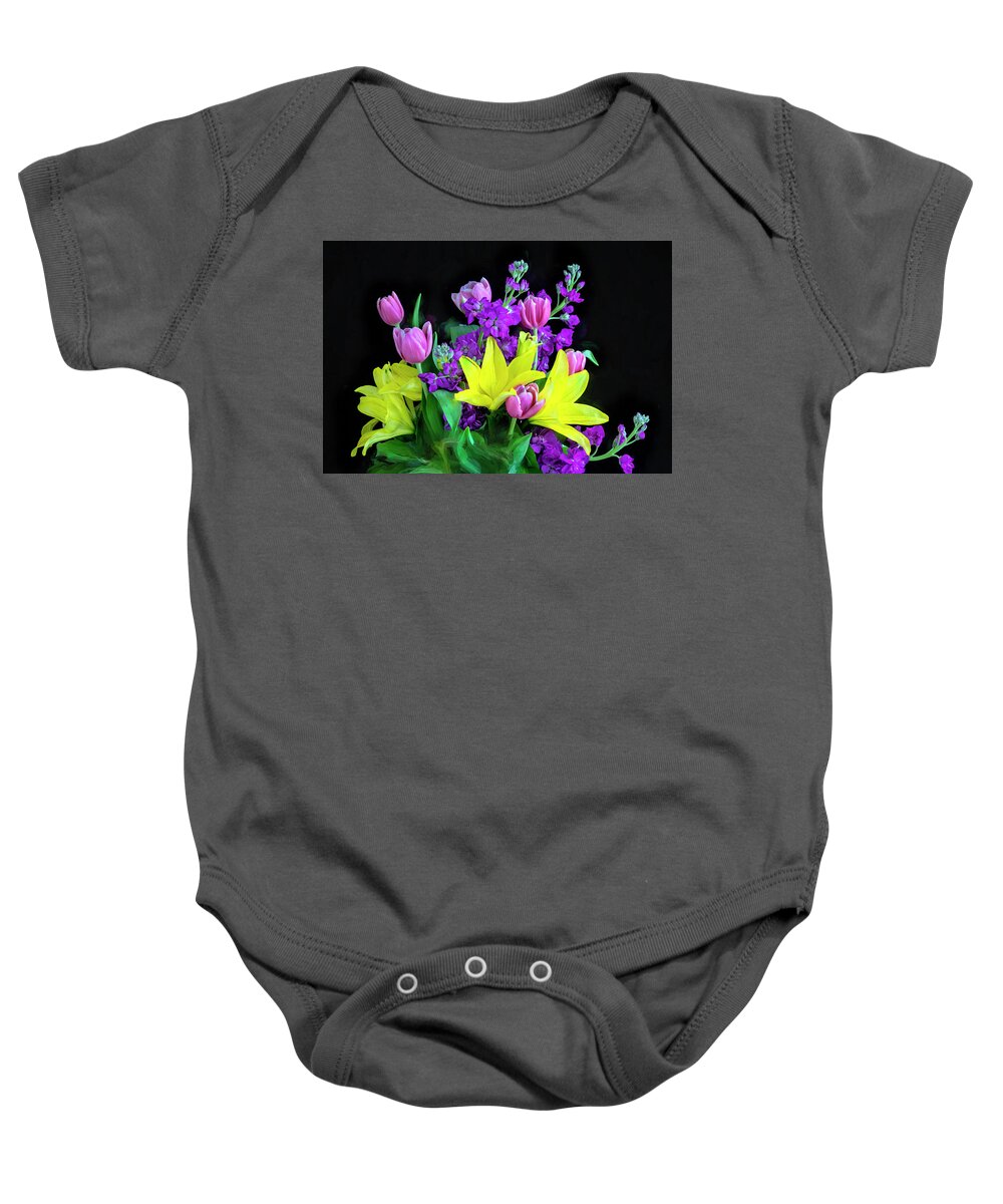 Mothers Day Bouquet Baby Onesie featuring the photograph Mothers Day Bouquet x105 by Rich Franco