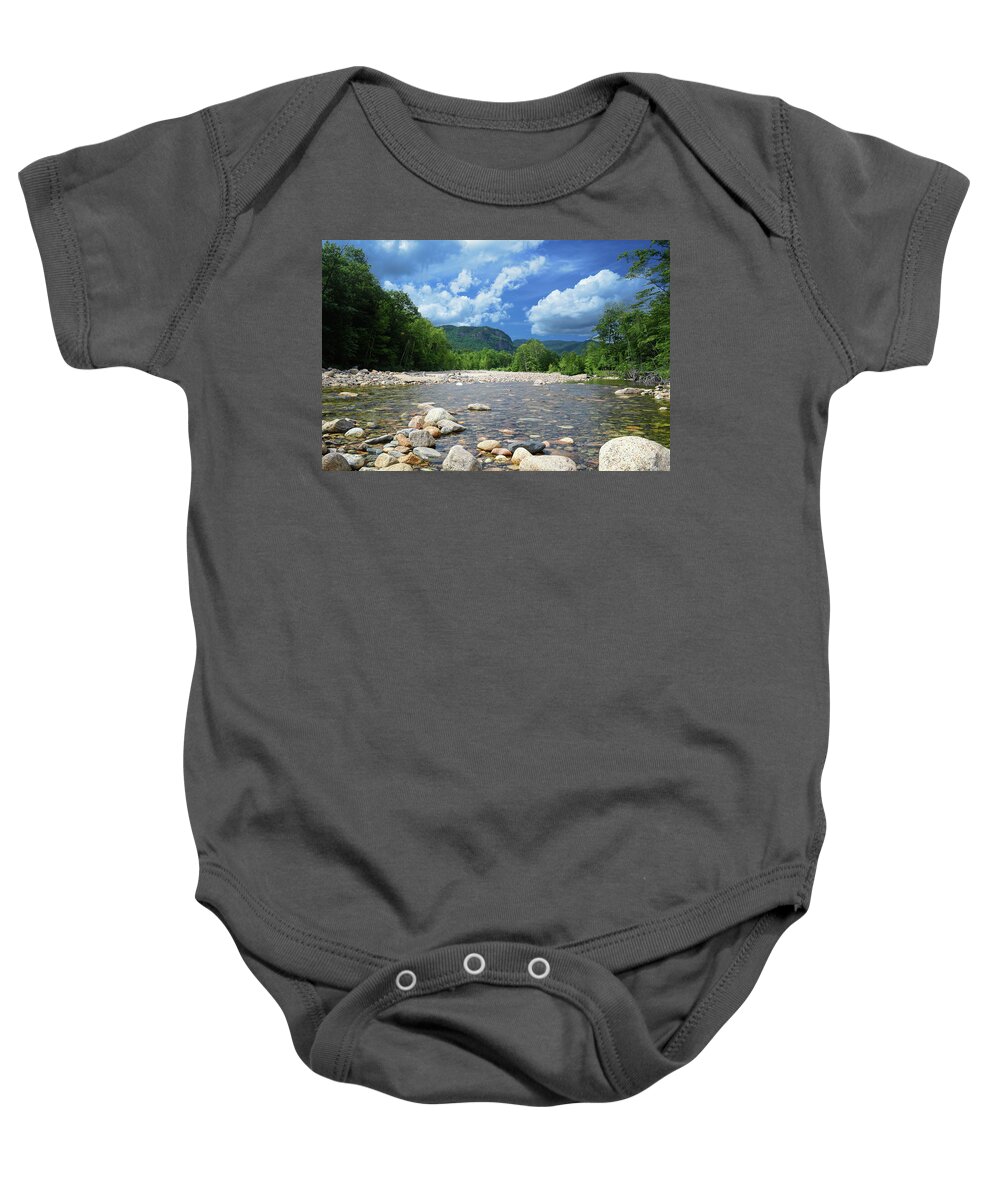 Mountain Baby Onesie featuring the photograph Mountain Stream by Steven Nelson