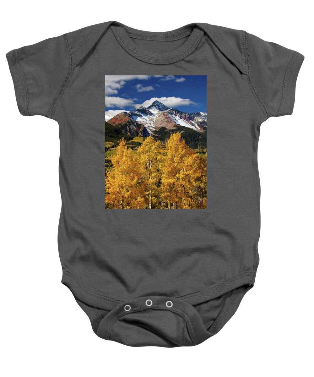 Colorado Landscapes Baby Onesie featuring the photograph Mountainous Wonders by Darren White