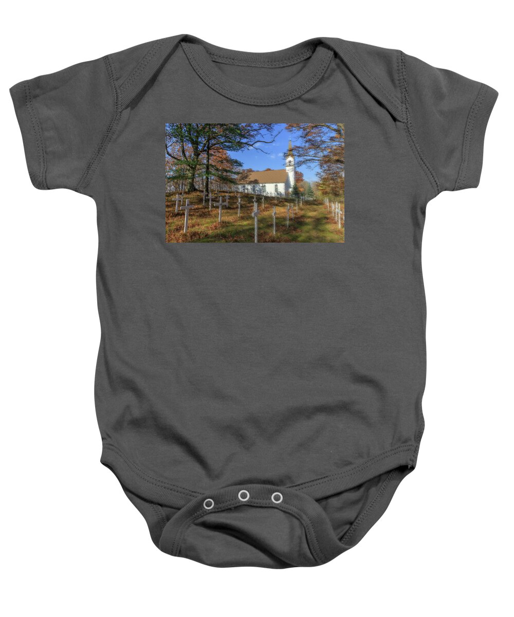Achitecture Baby Onesie featuring the photograph Native American Burial Ground by Robert Carter
