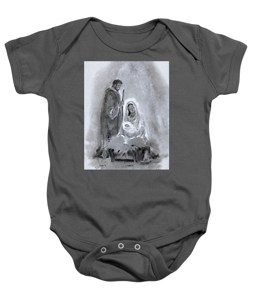 Family Baby Onesie featuring the photograph Nativity Family by Munir Alawi
