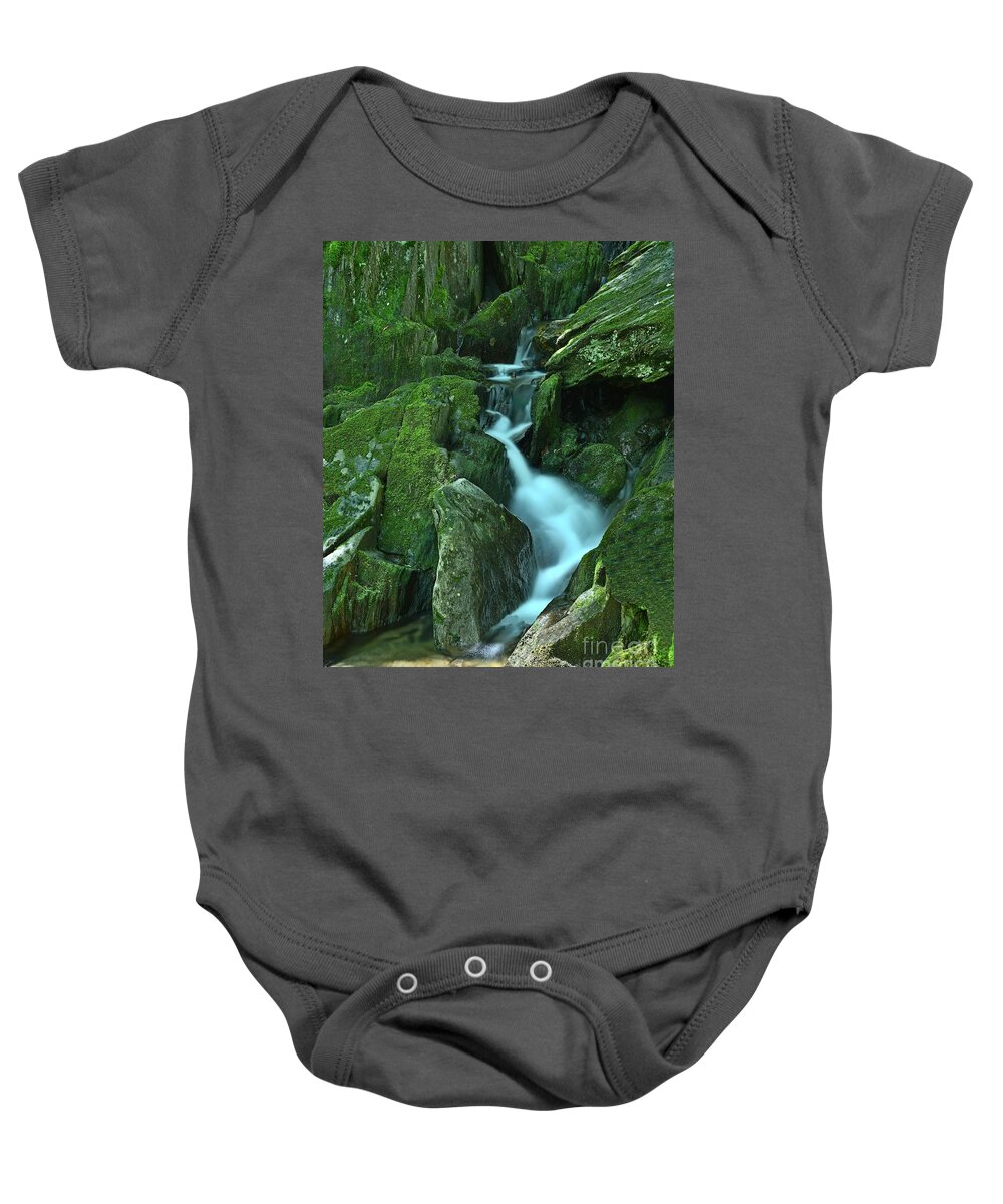 Waterfalls Baby Onesie featuring the photograph New Hampshire Waterfalls by Steve Brown