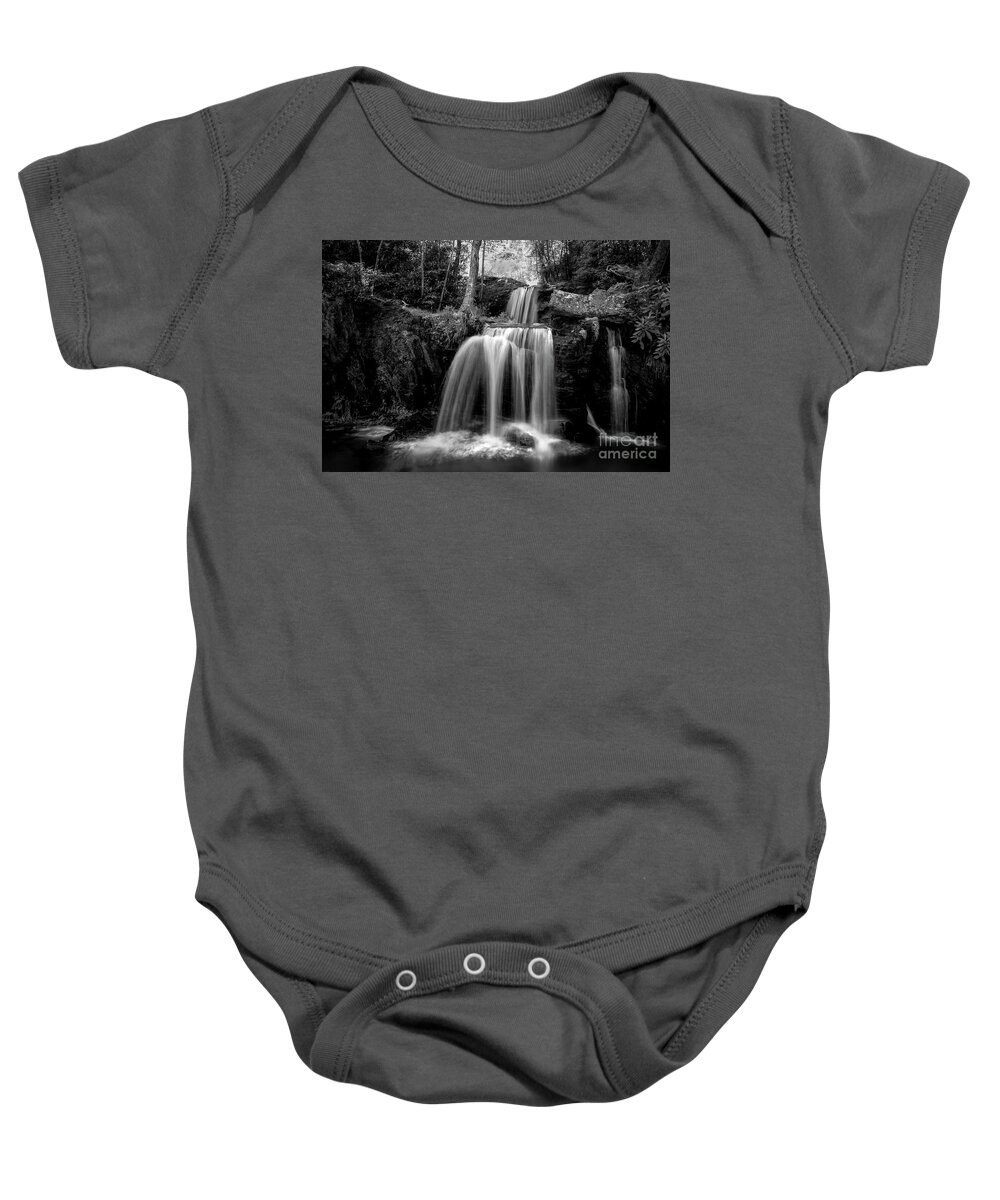Newland Baby Onesie featuring the photograph Newland Waterfalls, Upper Tier by Shelia Hunt