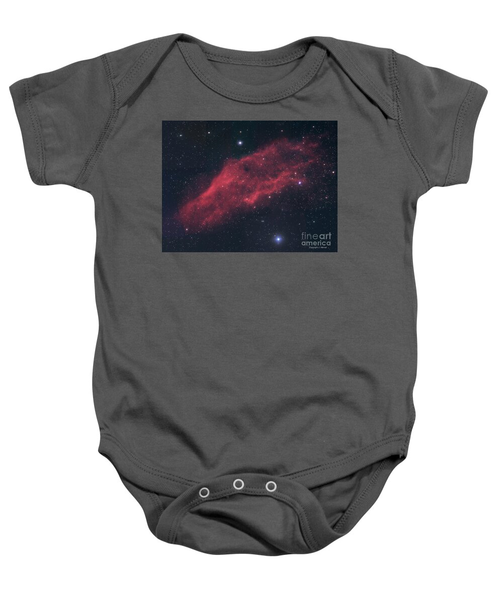 Nebula Baby Onesie featuring the photograph NGC 1499, the California Nebula by James Hervat