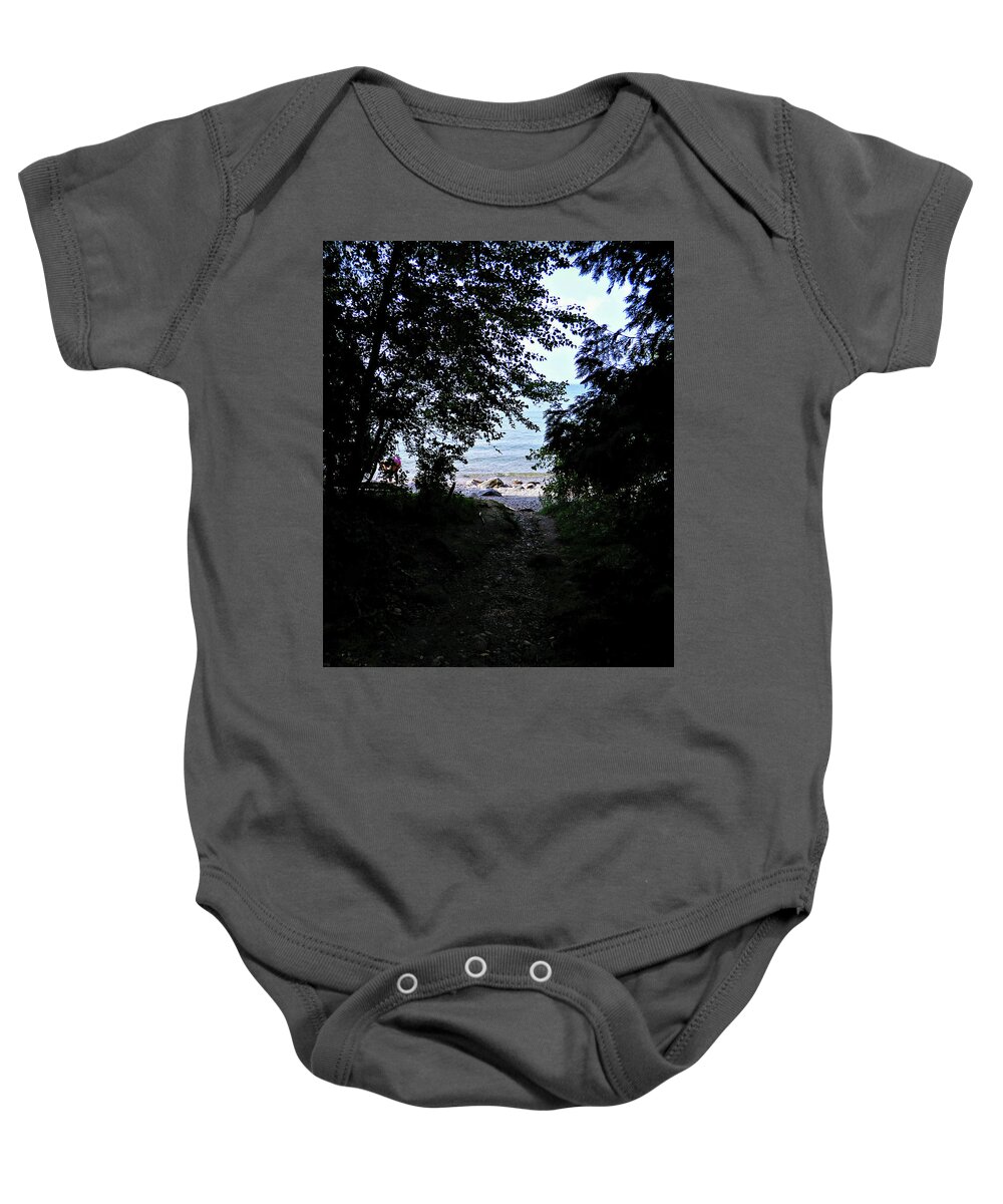 No Bum About It Baby Onesie featuring the photograph No Bum About It by Cyryn Fyrcyd