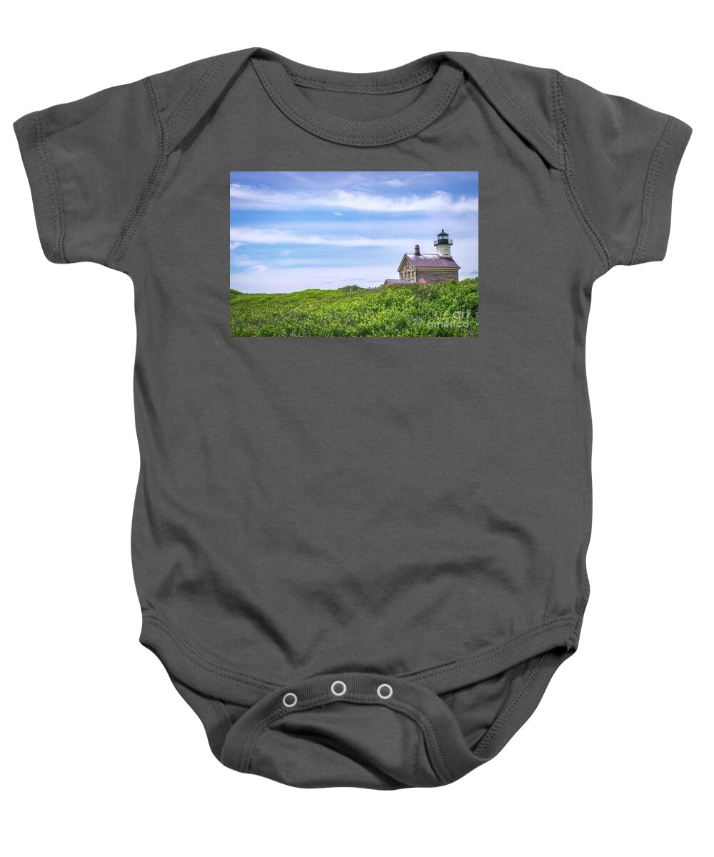 North Lighthouse Baby Onesie featuring the photograph North Lighthouse by Rehna George