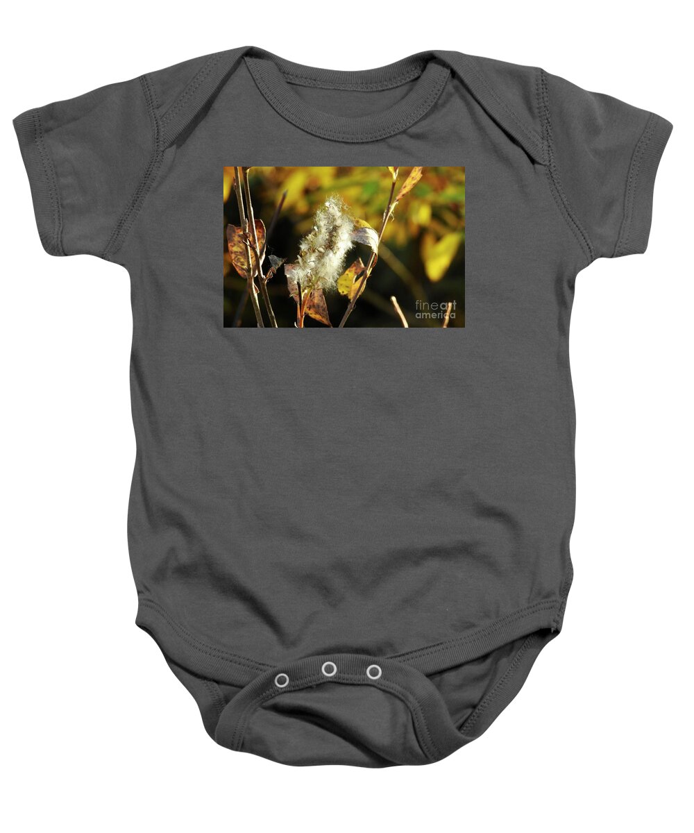 October Light Baby Onesie featuring the photograph October by Nicola Finch