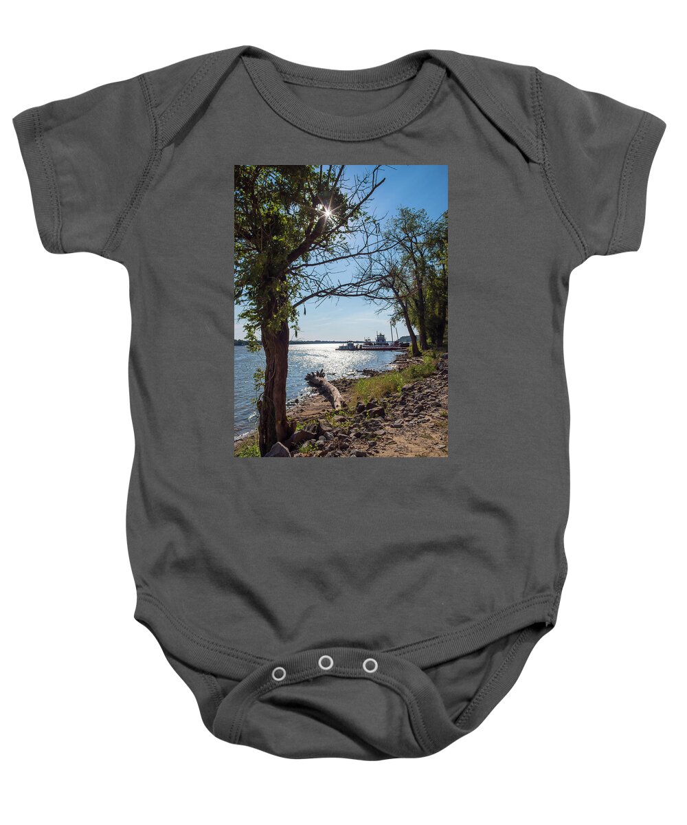 Ferry Baby Onesie featuring the photograph Old Ferry by Grant Twiss