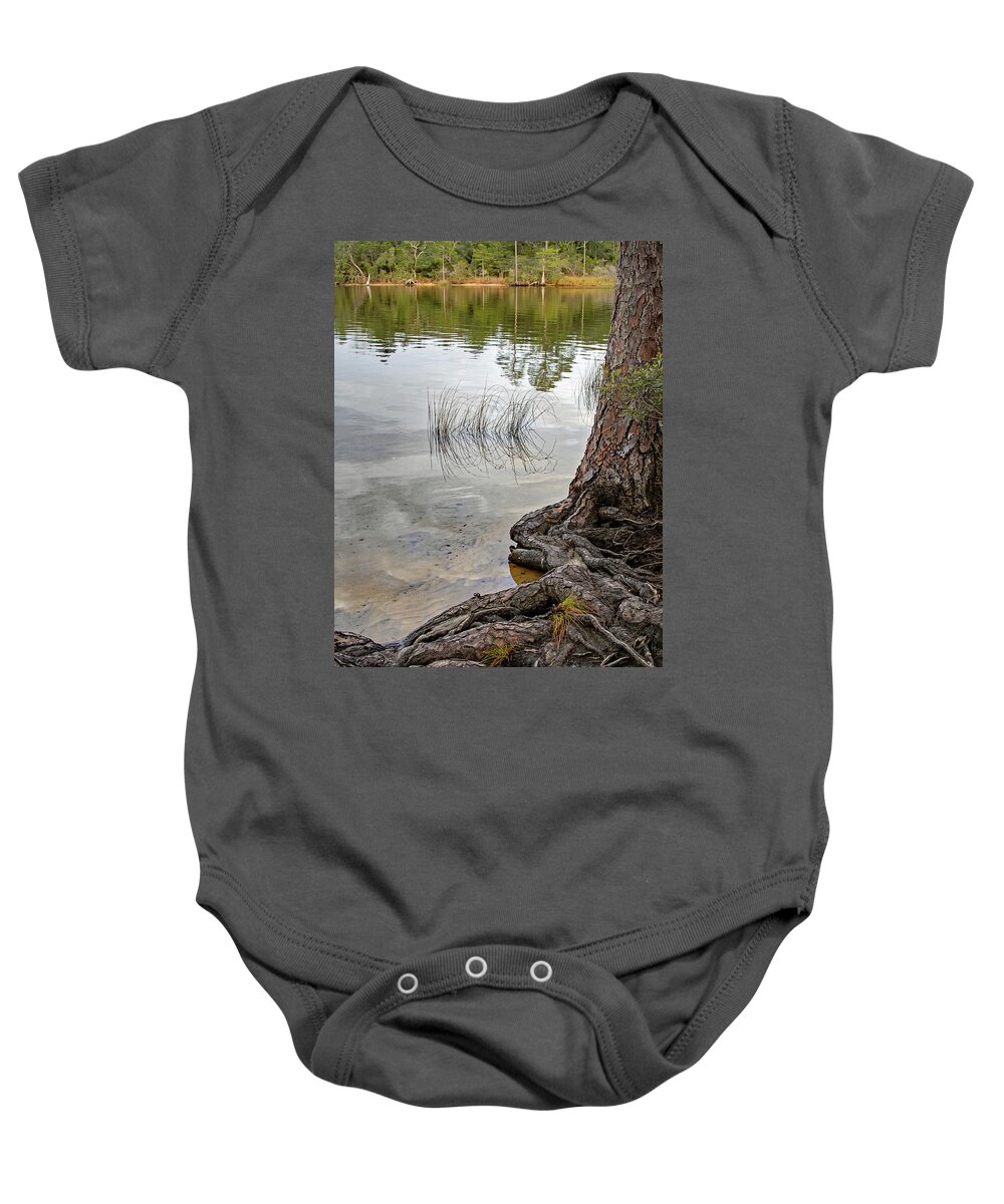 Bayou Baby Onesie featuring the photograph On the Bayou by M Kathleen Warren