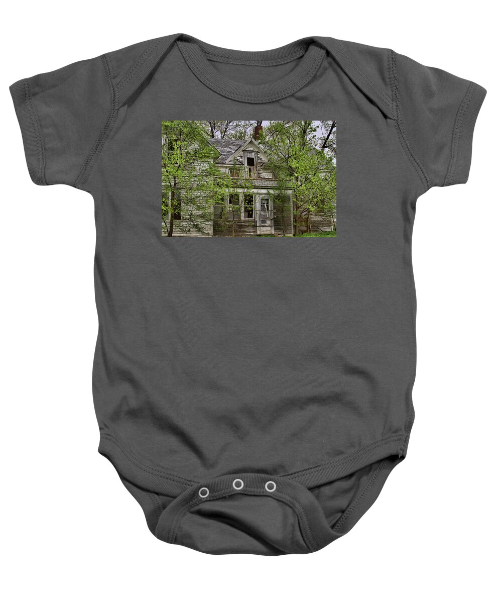 House Baby Onesie featuring the photograph Once It Was Grand by Alana Thrower