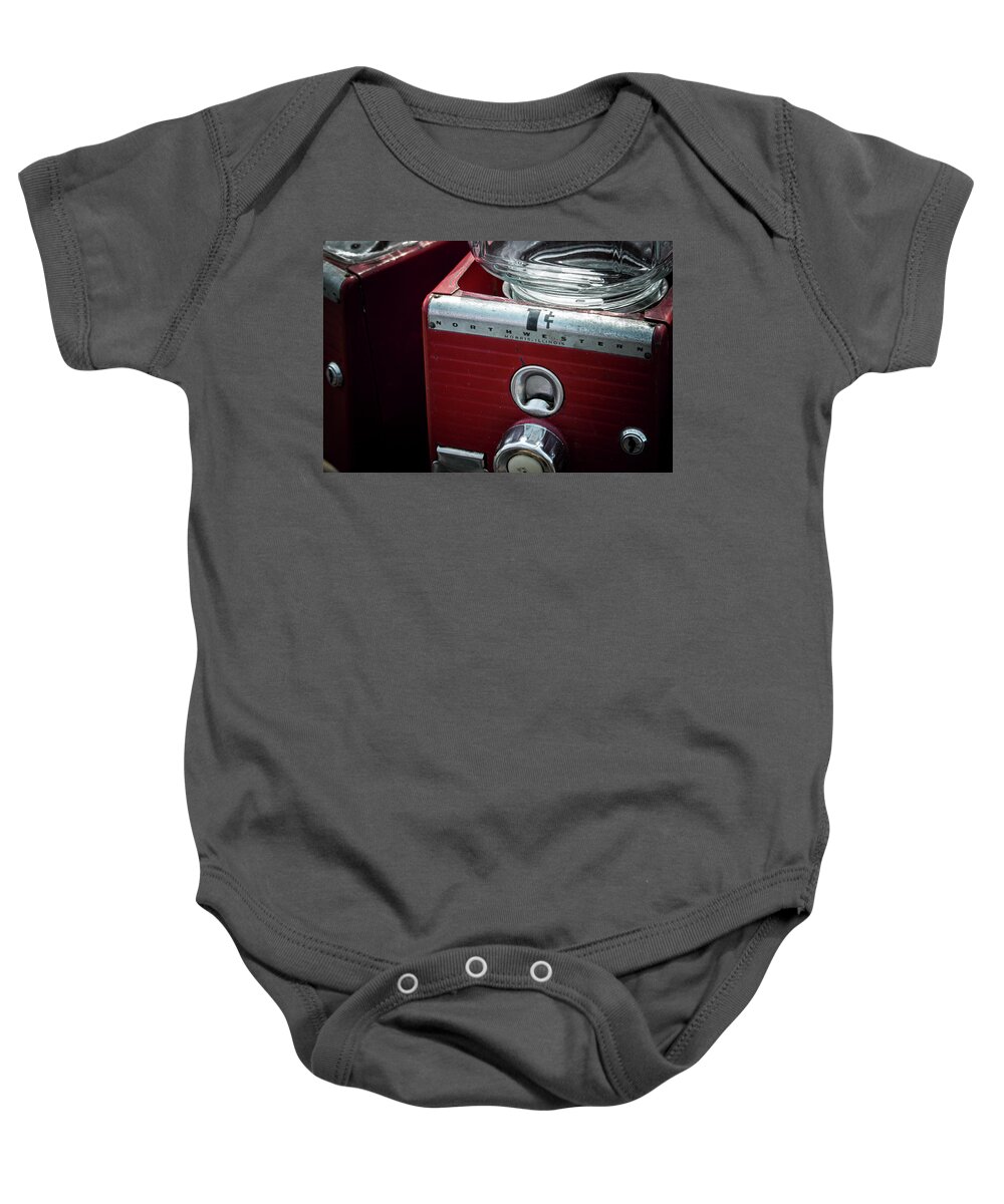 Gumball Baby Onesie featuring the photograph One Cent by Rick Nelson