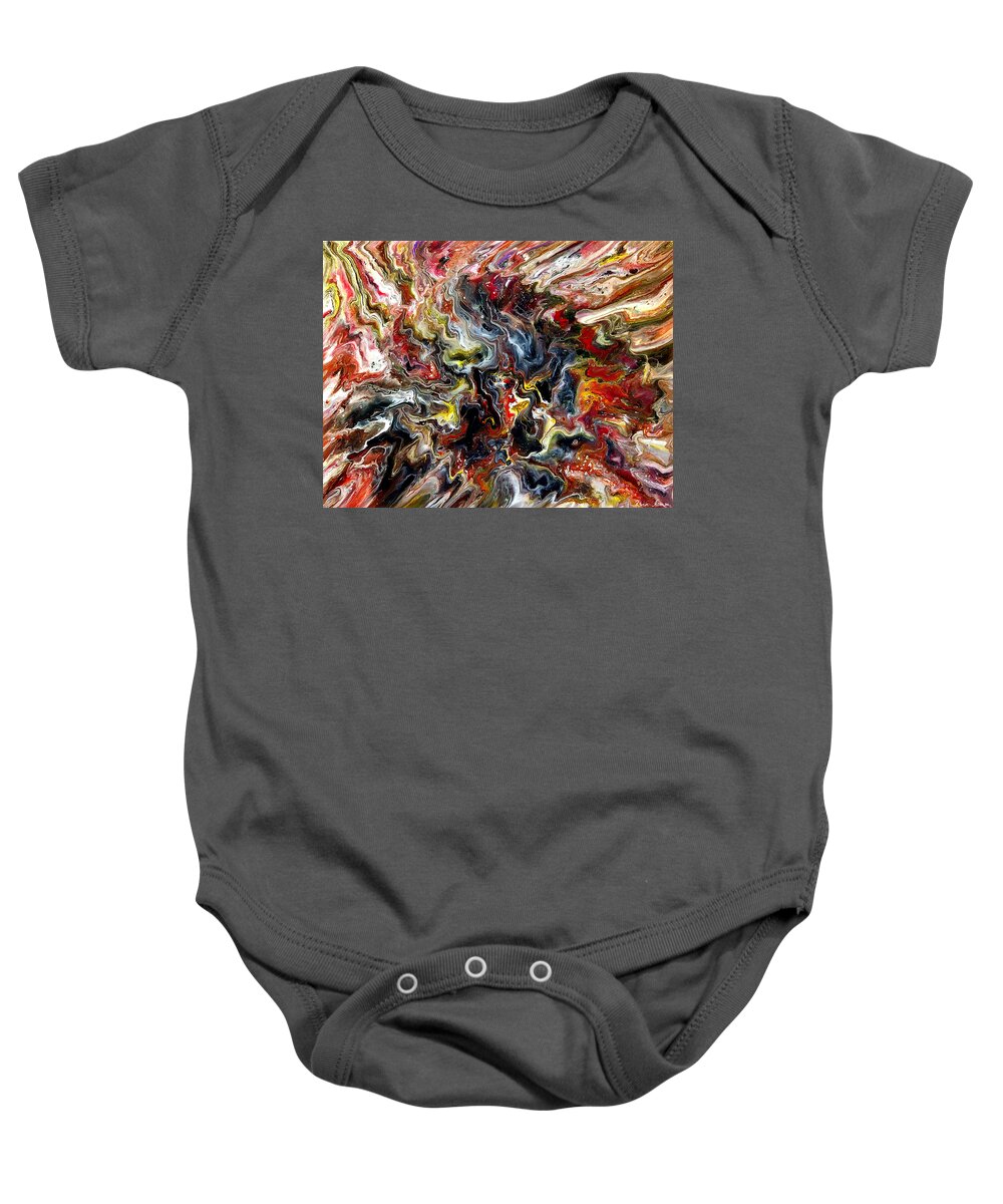  Baby Onesie featuring the painting One Less Star by Rein Nomm