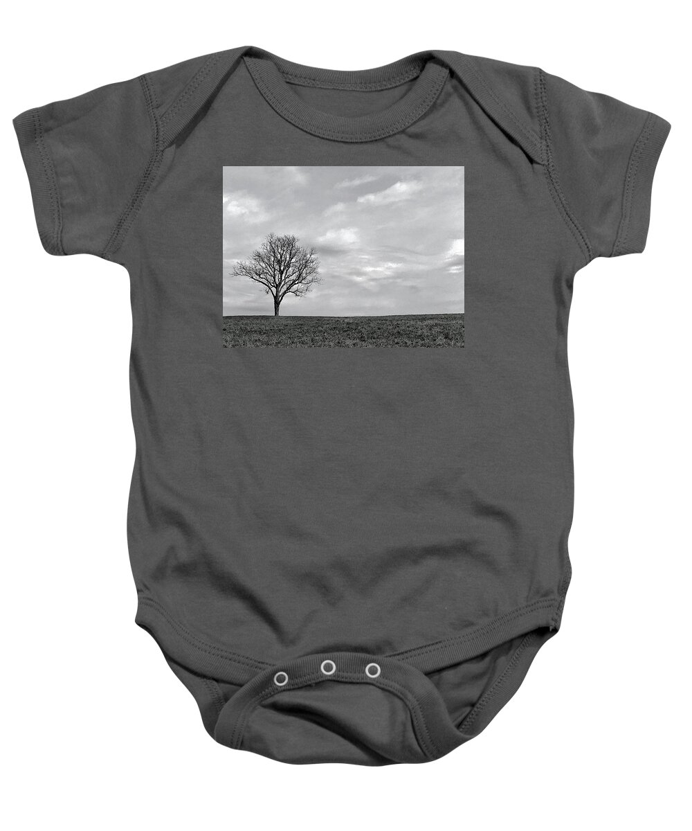  Baby Onesie featuring the photograph One Tree by JoAnn Lense