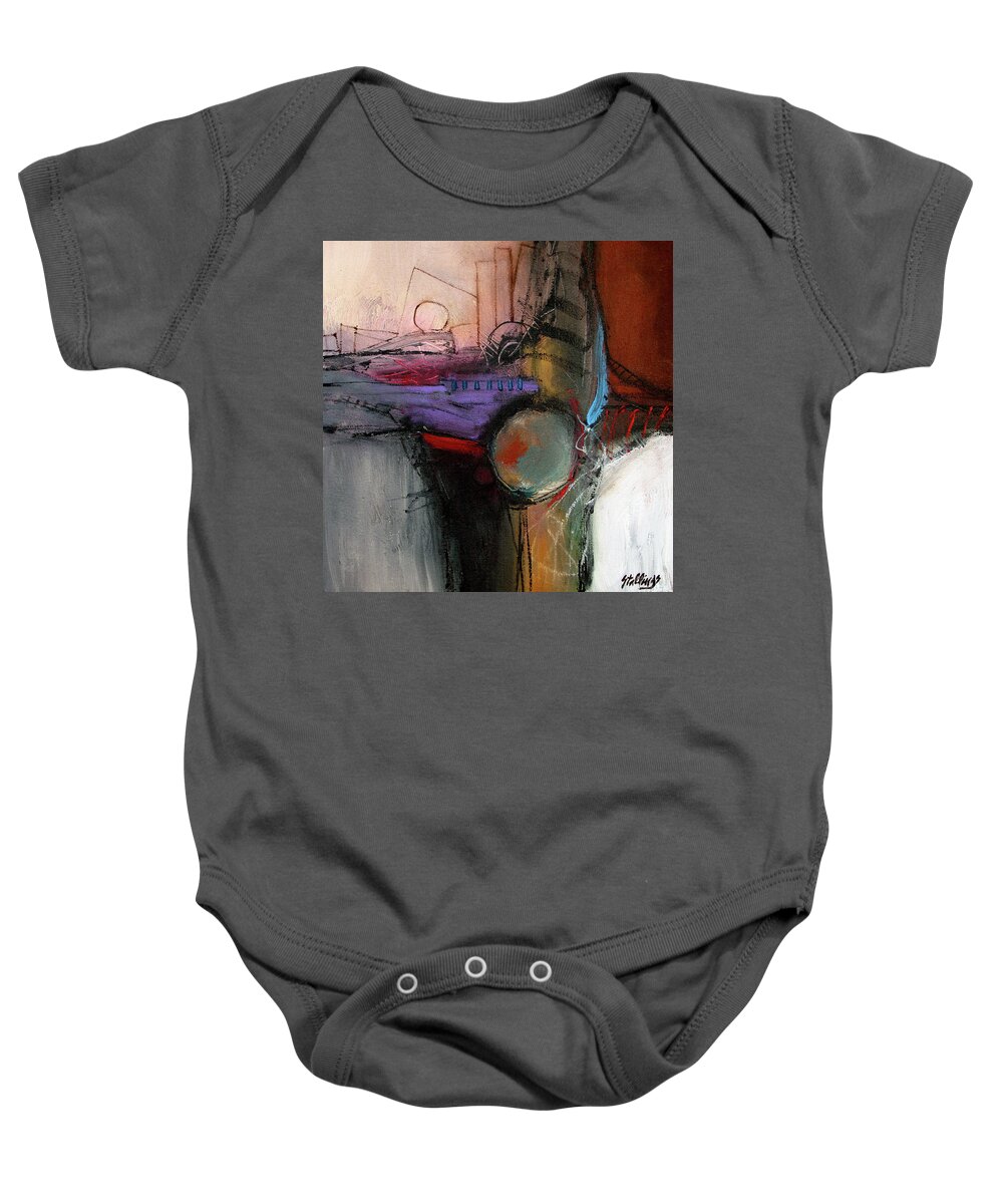  Baby Onesie featuring the painting One Up by Jim Stallings