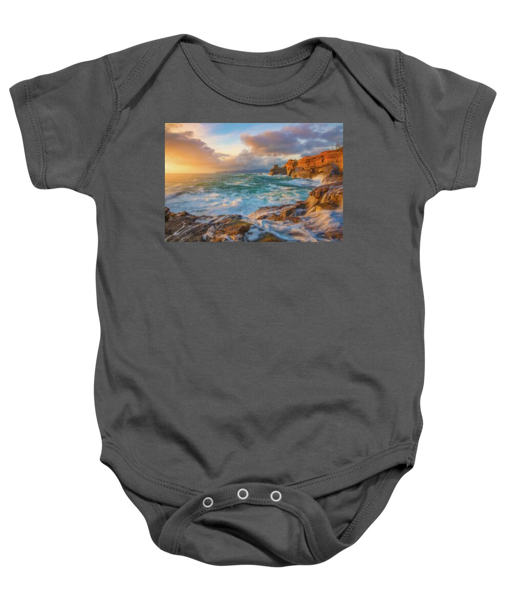 Oregon Baby Onesie featuring the photograph Oregon Coast Wonder by Darren White