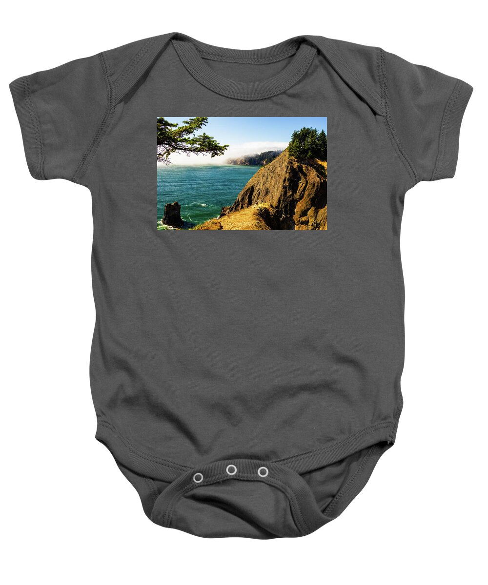 Seascape Baby Onesie featuring the photograph Oregon Seascape 3 by Aashish Vaidya
