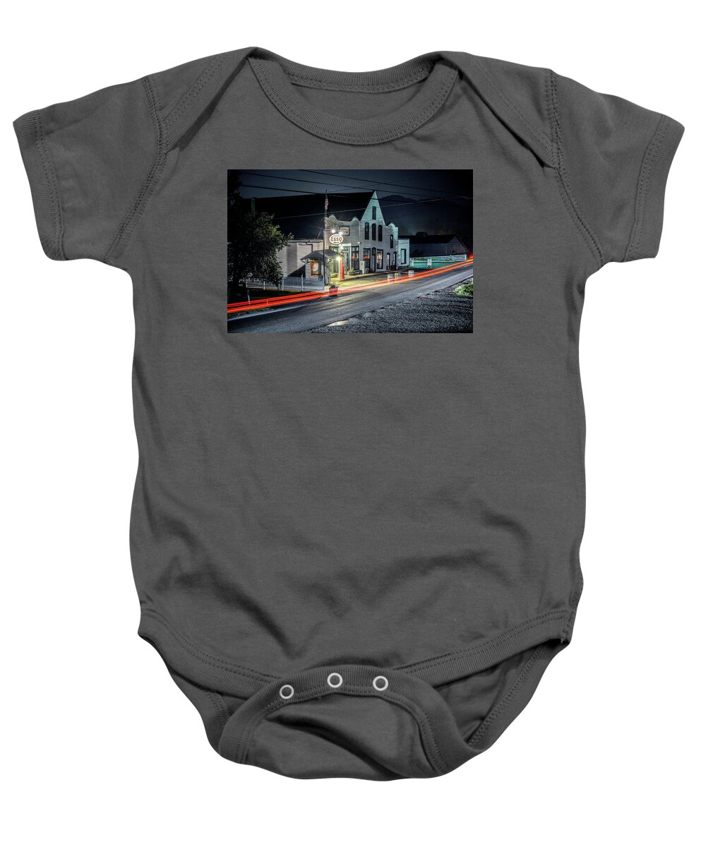 Original Baby Onesie featuring the photograph Original Mast General Store, Valle Crucis, NC by WAZgriffin Digital