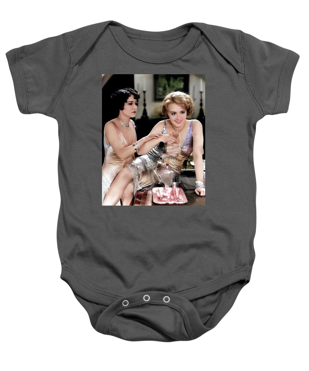 Anita Page Baby Onesie featuring the digital art Our Dancing Daughters 2 by Chuck Staley