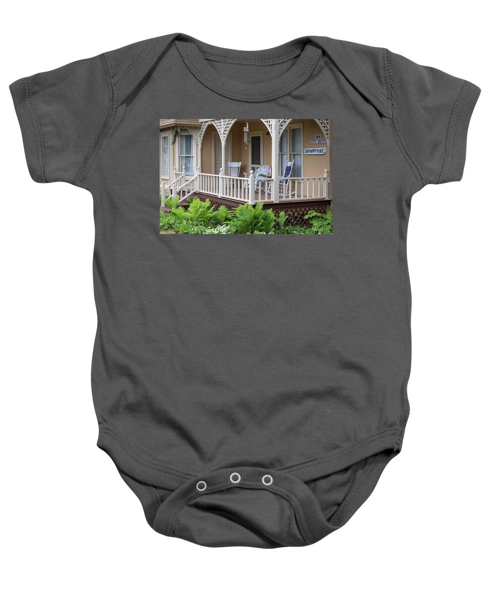 Bay View Baby Onesie featuring the photograph Our Happy Place by Robert Carter