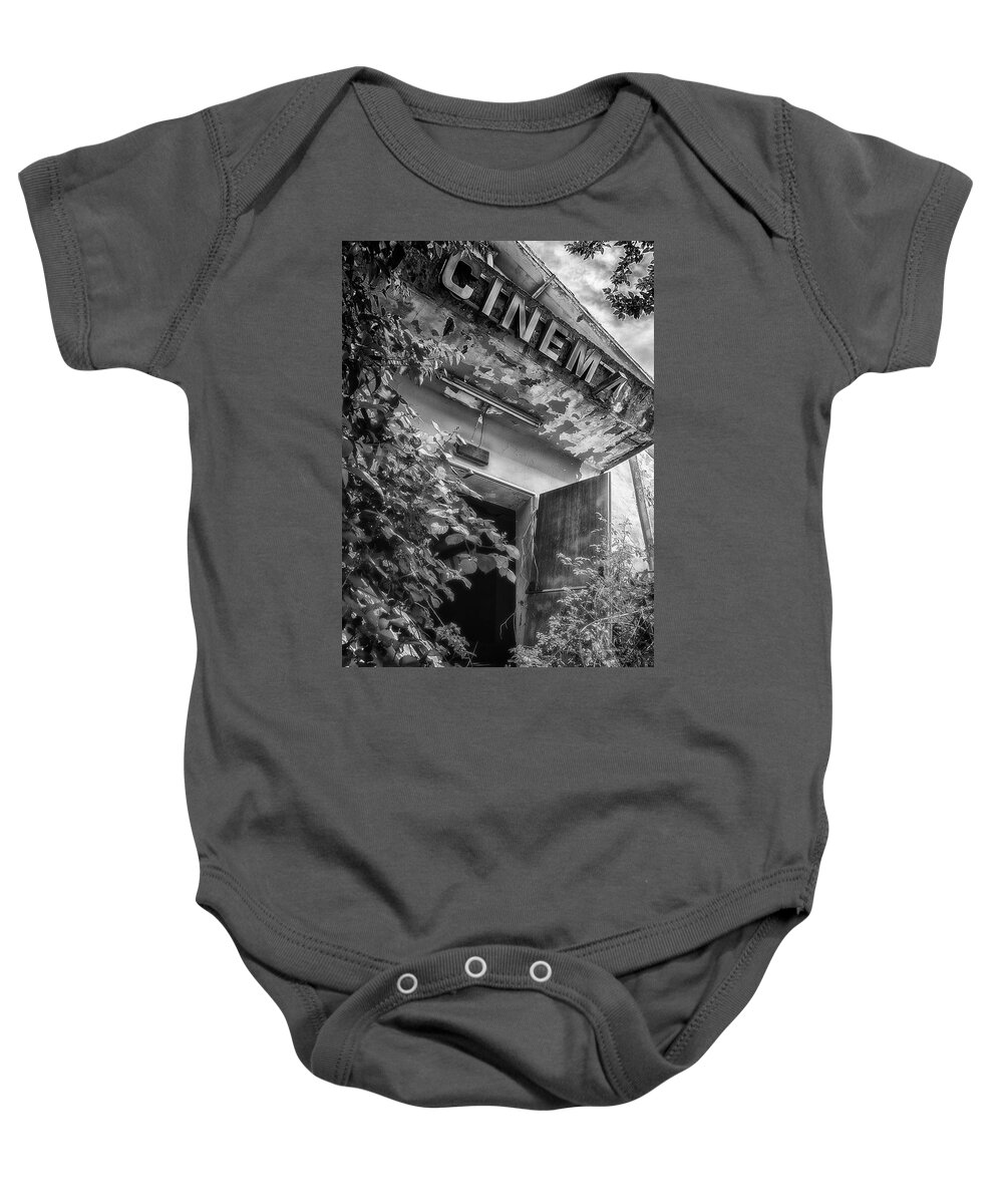 Old Cinema Baby Onesie featuring the photograph Out of order by Wolfgang Stocker