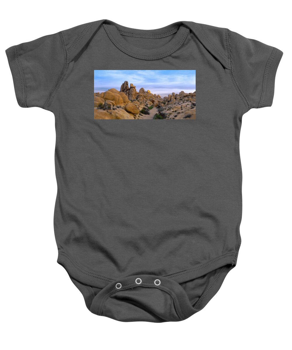 Landscape Baby Onesie featuring the photograph Outer Limits Pano View by Paul Breitkreuz