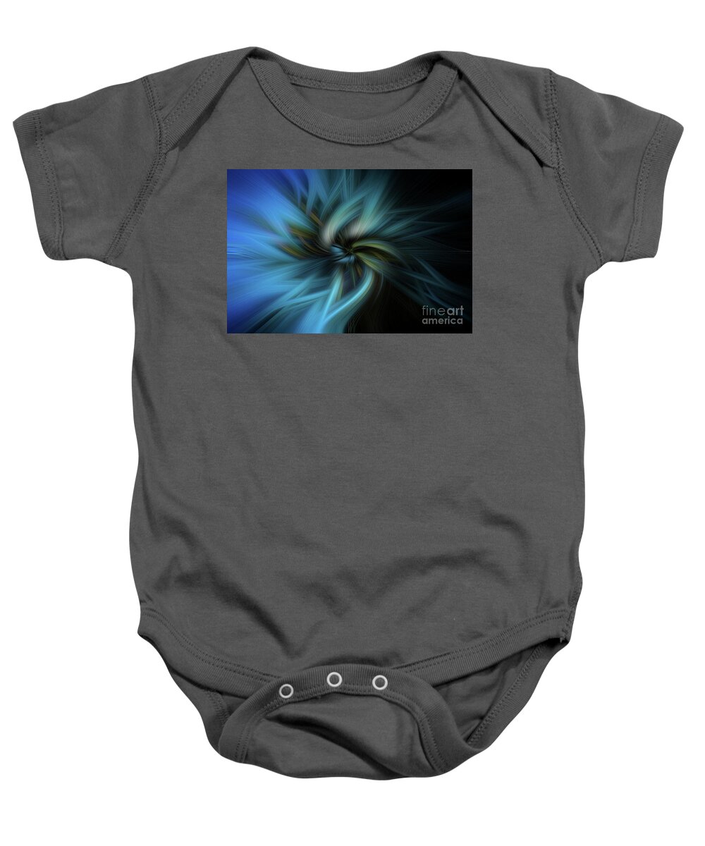 Hawaii Baby Onesie featuring the digital art Palm Paradise by Blake Webster