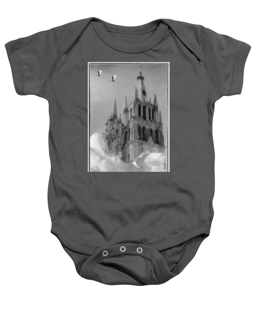 Church Baby Onesie featuring the photograph Paroquia Rising by Barry Weiss