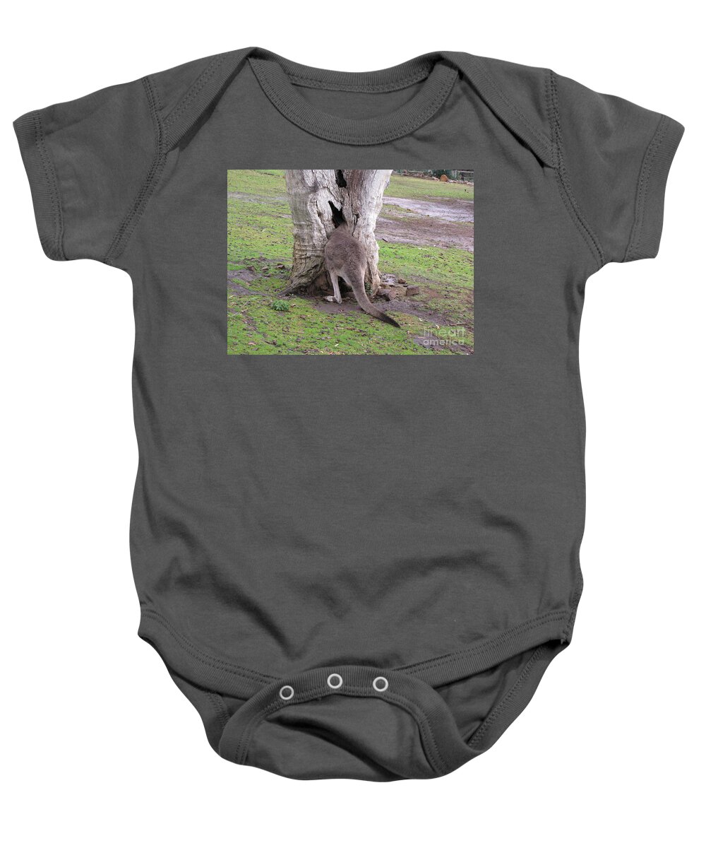 Kangaroo Baby Onesie featuring the photograph Peace and Quiet by World Reflections By Sharon