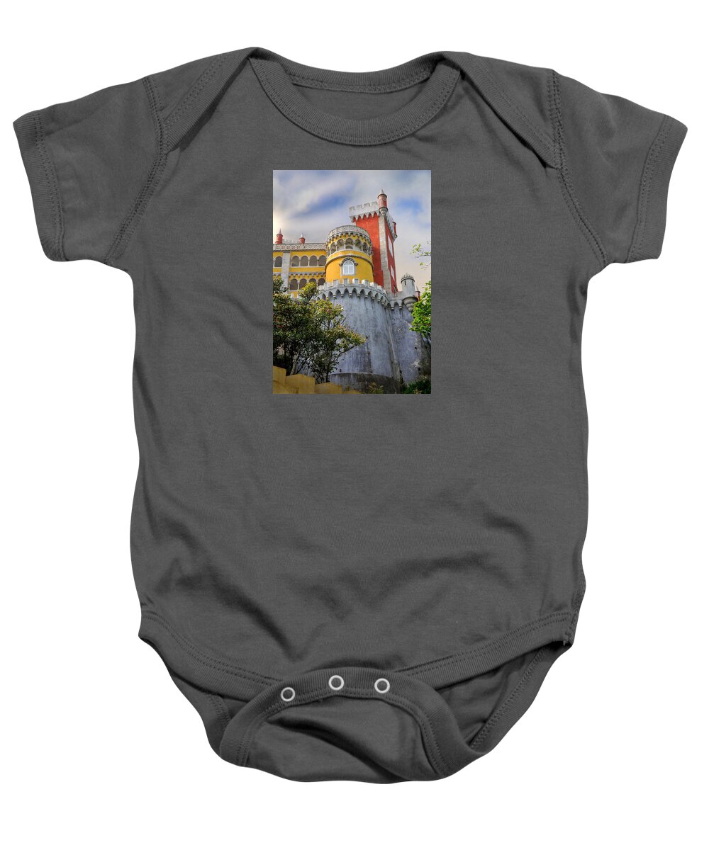 Pena Palace Baby Onesie featuring the photograph Pena Palace by Rebecca Herranen
