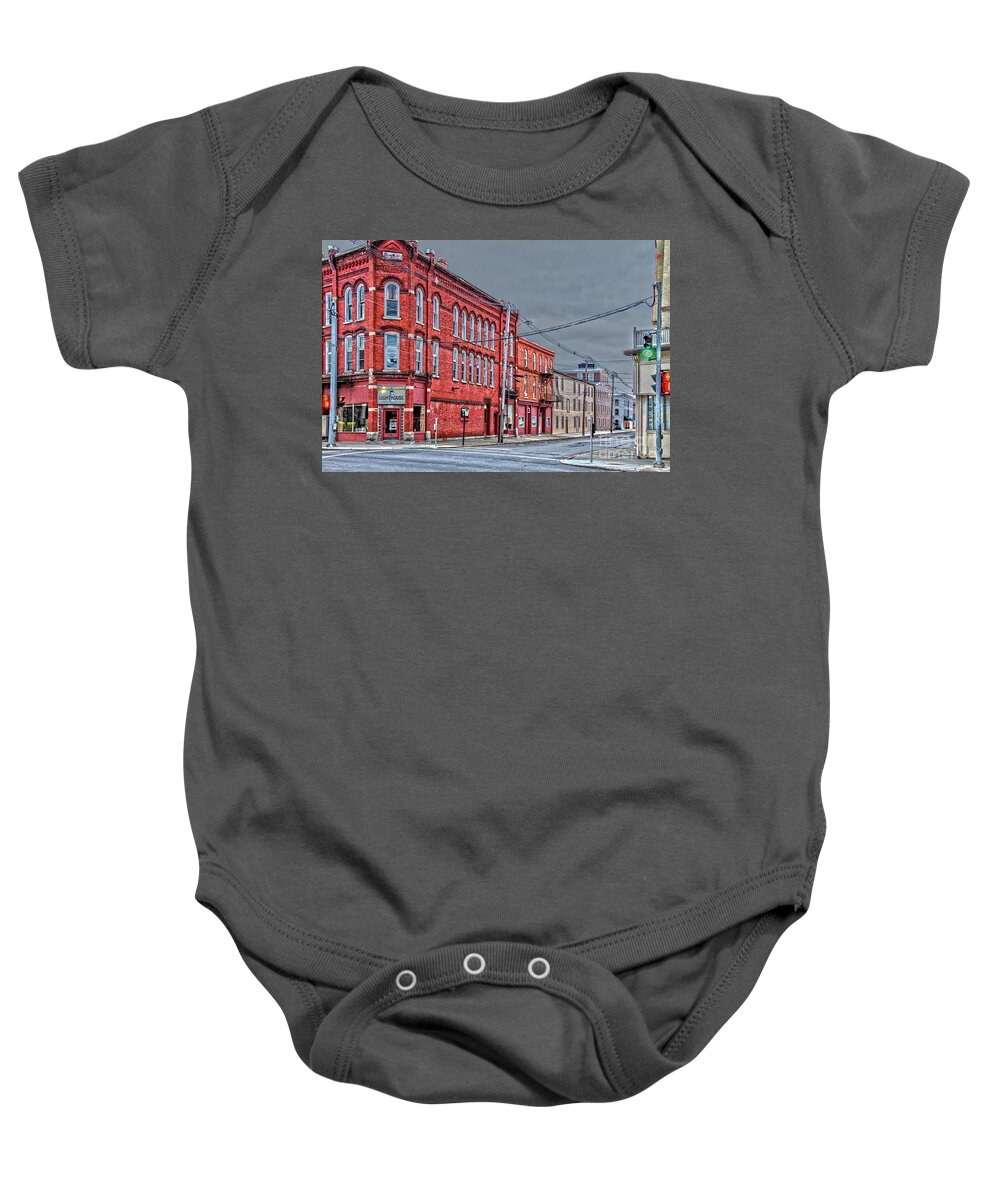 Business District Baby Onesie featuring the photograph Penn Yan 27 by William Norton