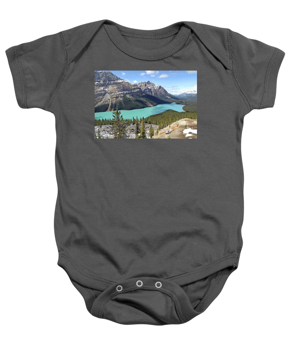 Scenery Baby Onesie featuring the photograph Peyto Lake - Banff National Park - Alberta - Canada by Paolo Signorini
