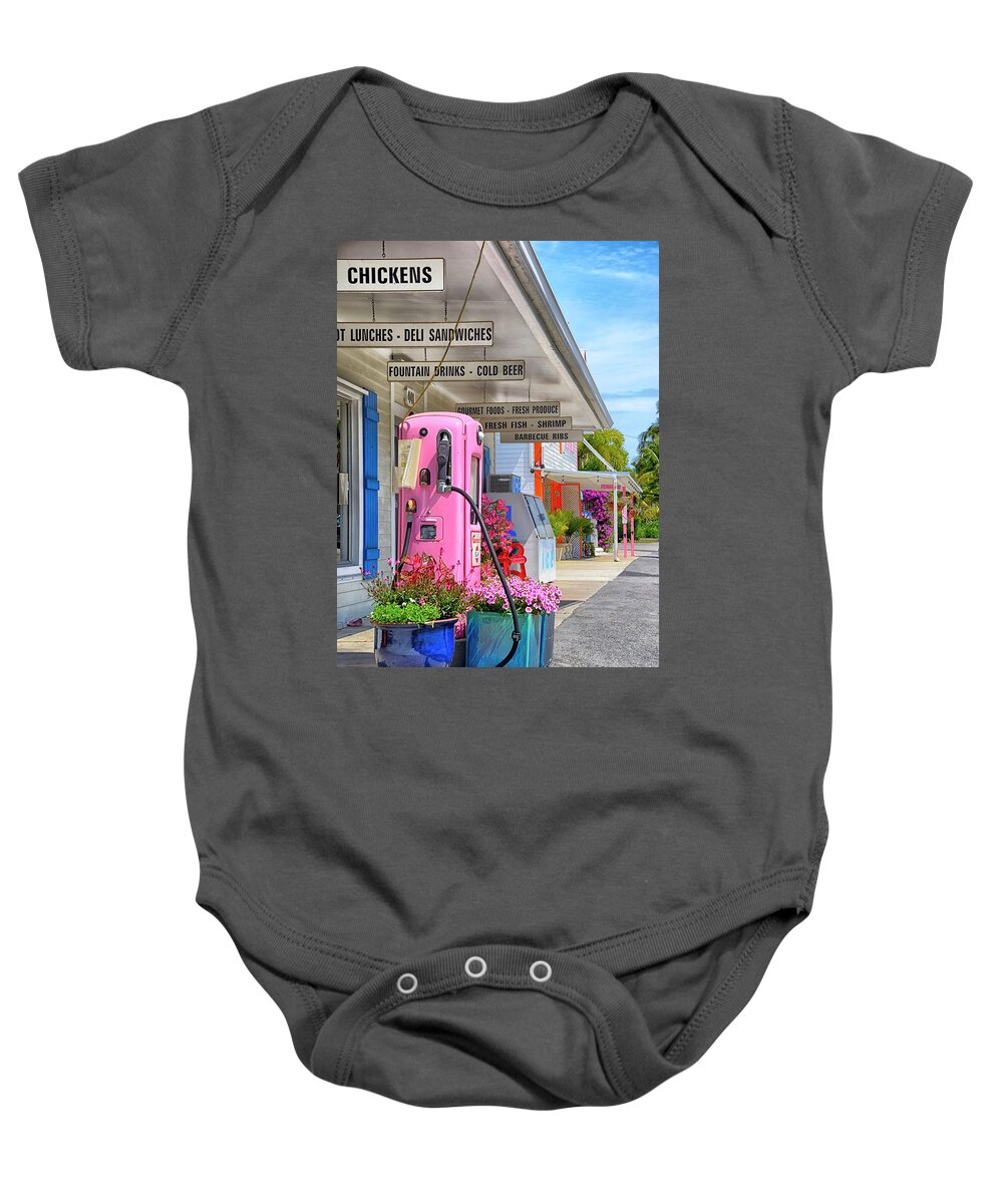 Boca Grande Baby Onesie featuring the photograph Pink by Alison Belsan Horton