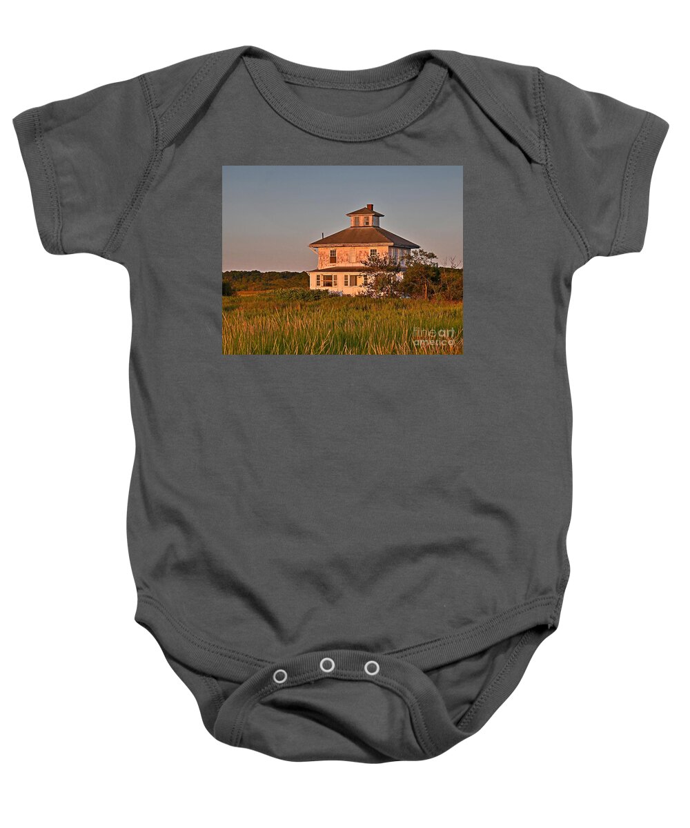 Pink House Baby Onesie featuring the photograph Pink House #2 by Steve Brown