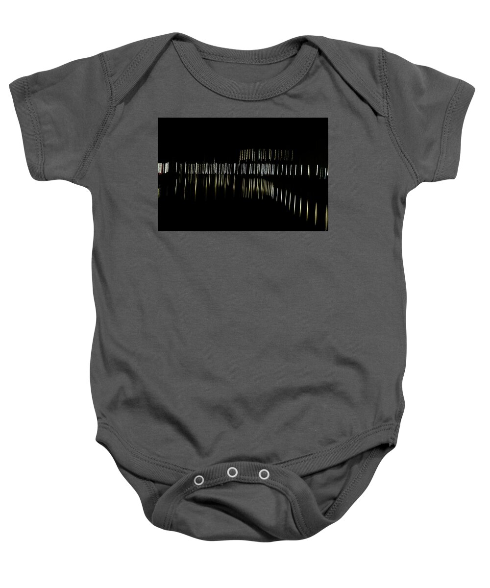 Italy Baby Onesie featuring the photograph Ponte Vecchio At night by Marian Tagliarino