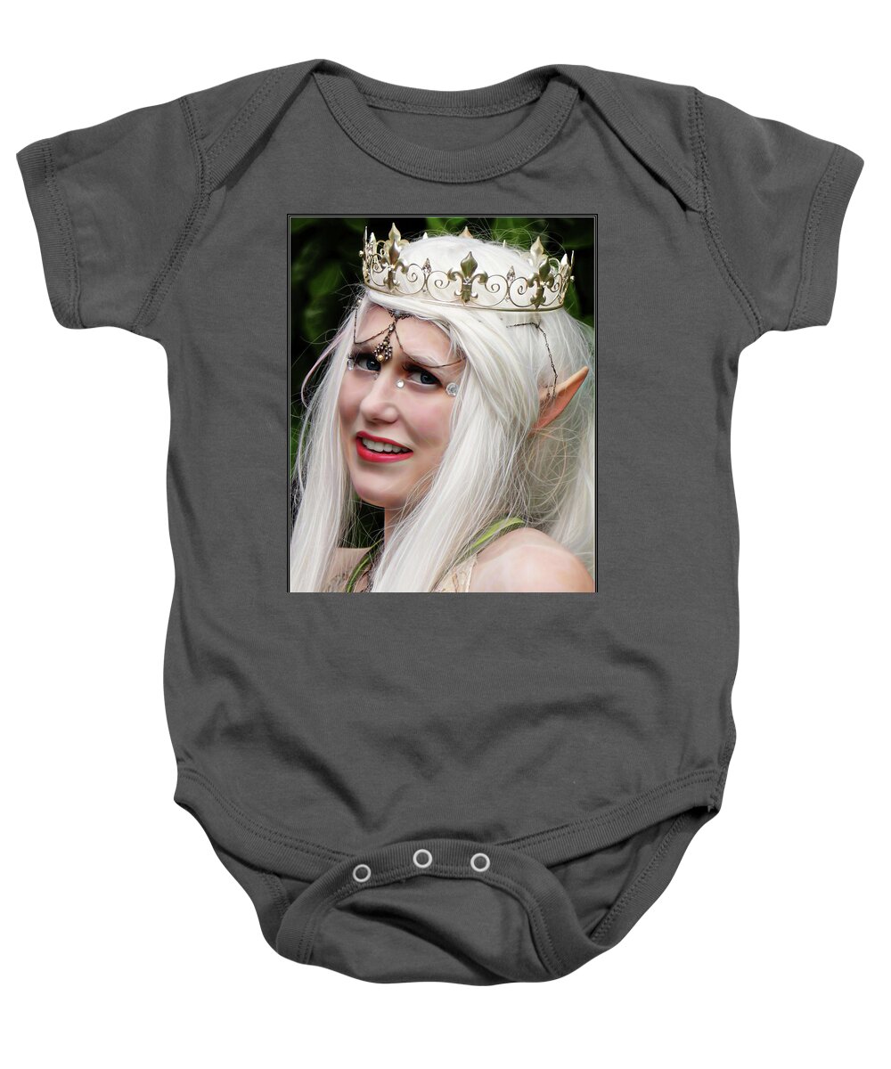 Elf Baby Onesie featuring the photograph Portrait of a Elvin Princess by Jon Volden