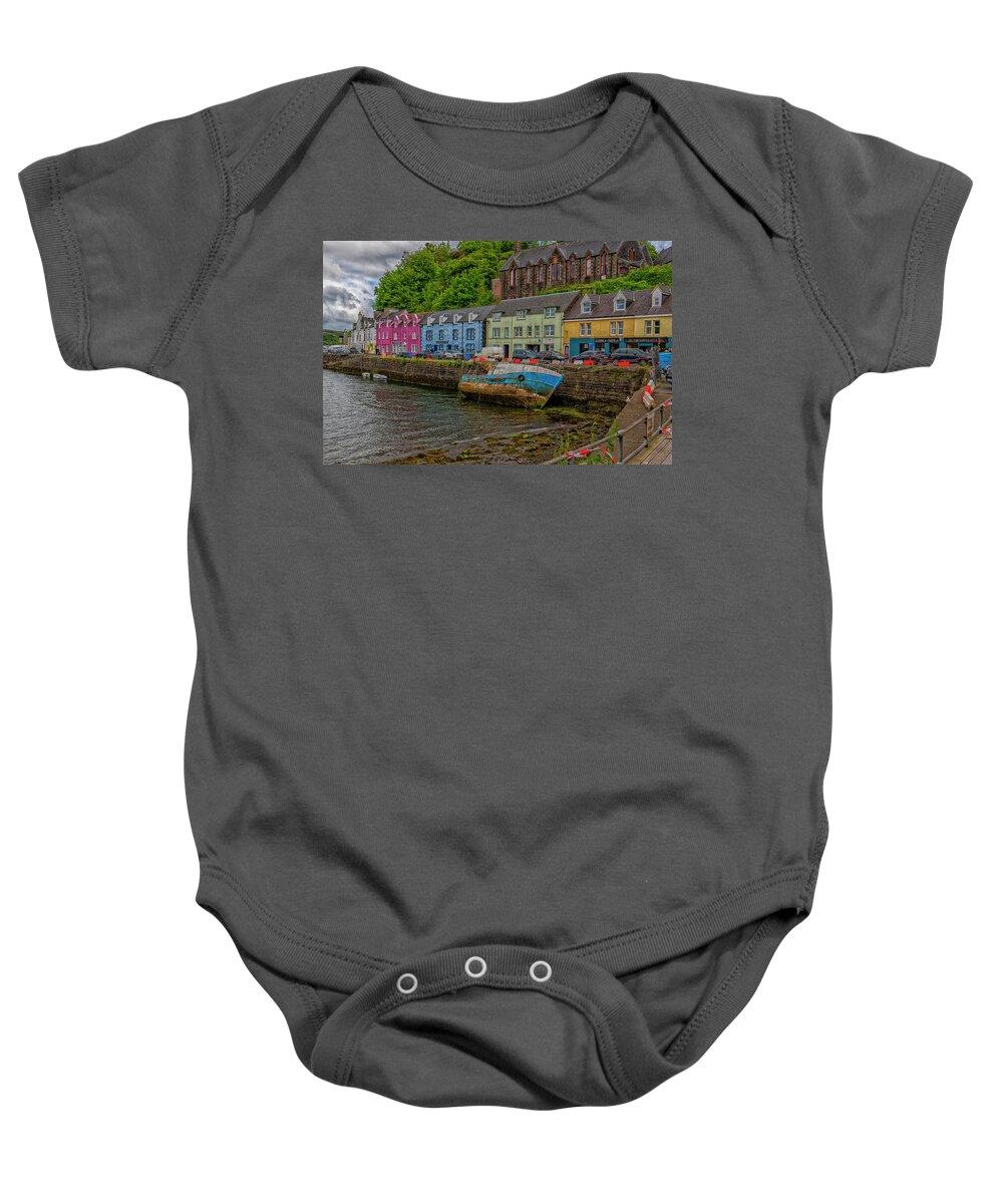 Buildings Baby Onesie featuring the photograph Portree by Uri Baruch