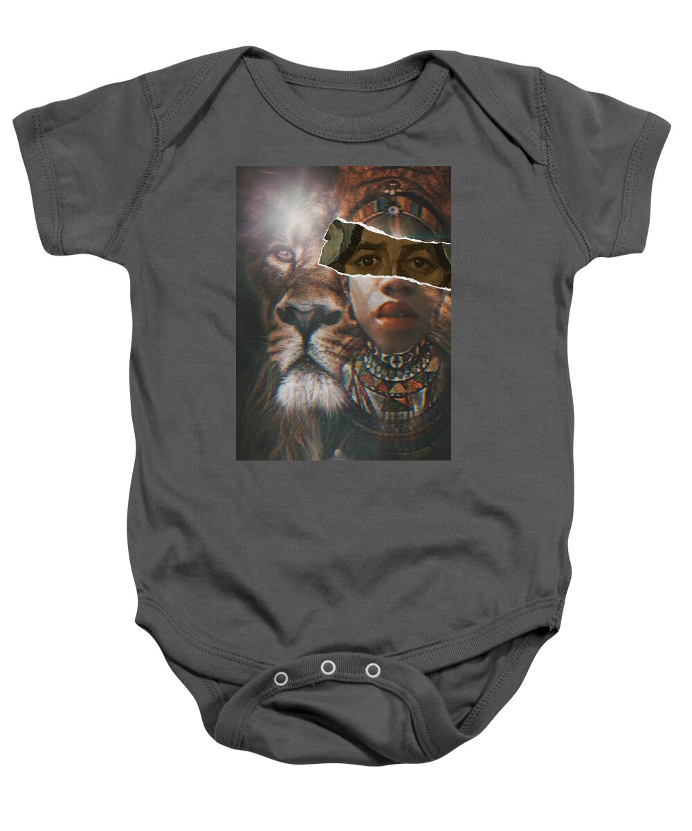  Baby Onesie featuring the digital art Queen by Shemika Bussey