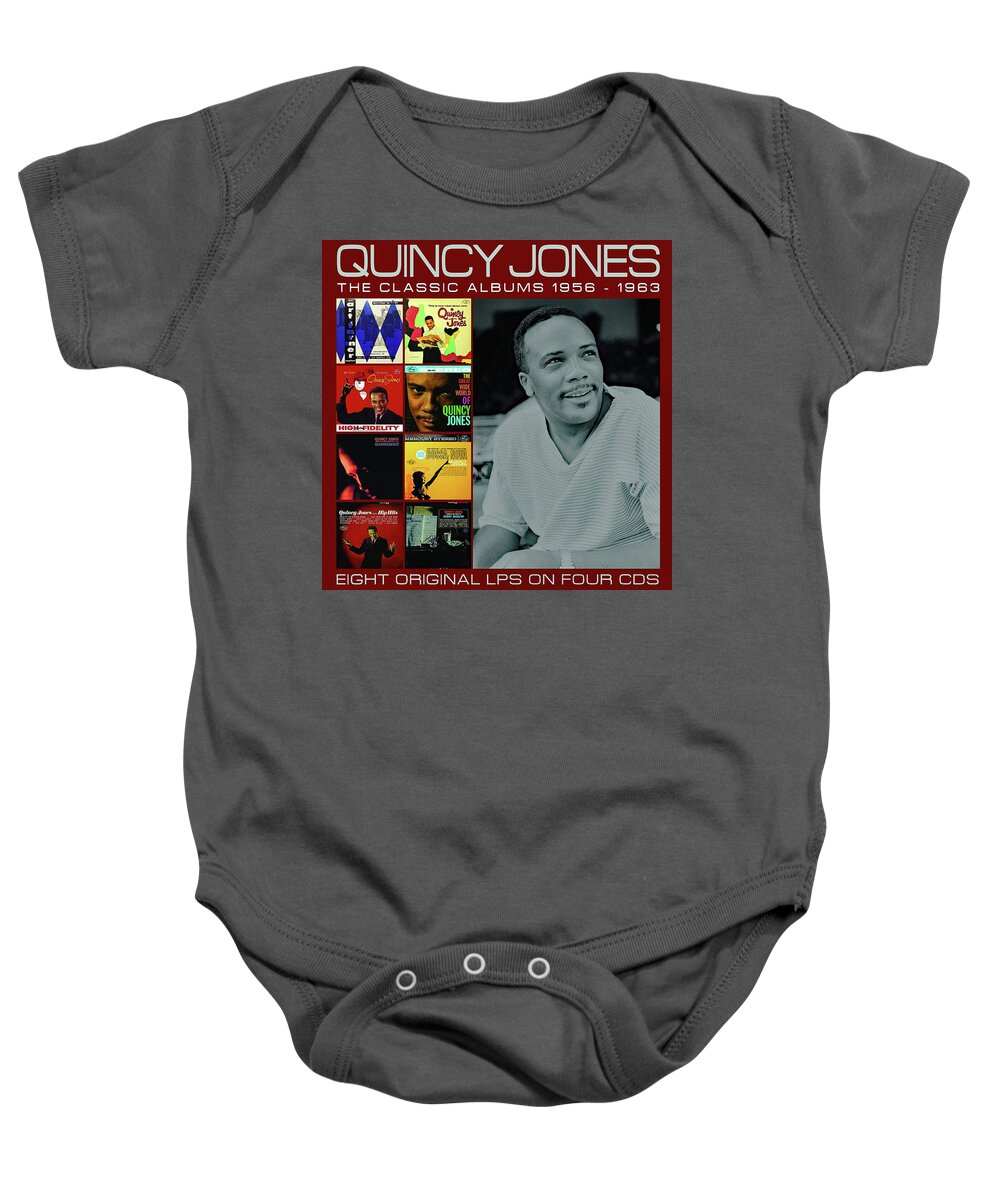 Quincy Jones Baby Onesie featuring the photograph Quincy Jones by Imagery-at- Work