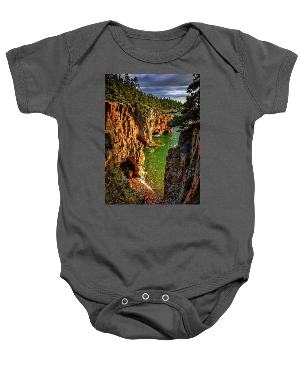 Schoodic Peninsula Baby Onesie featuring the photograph Schoodic a7829 by Greg Hartford