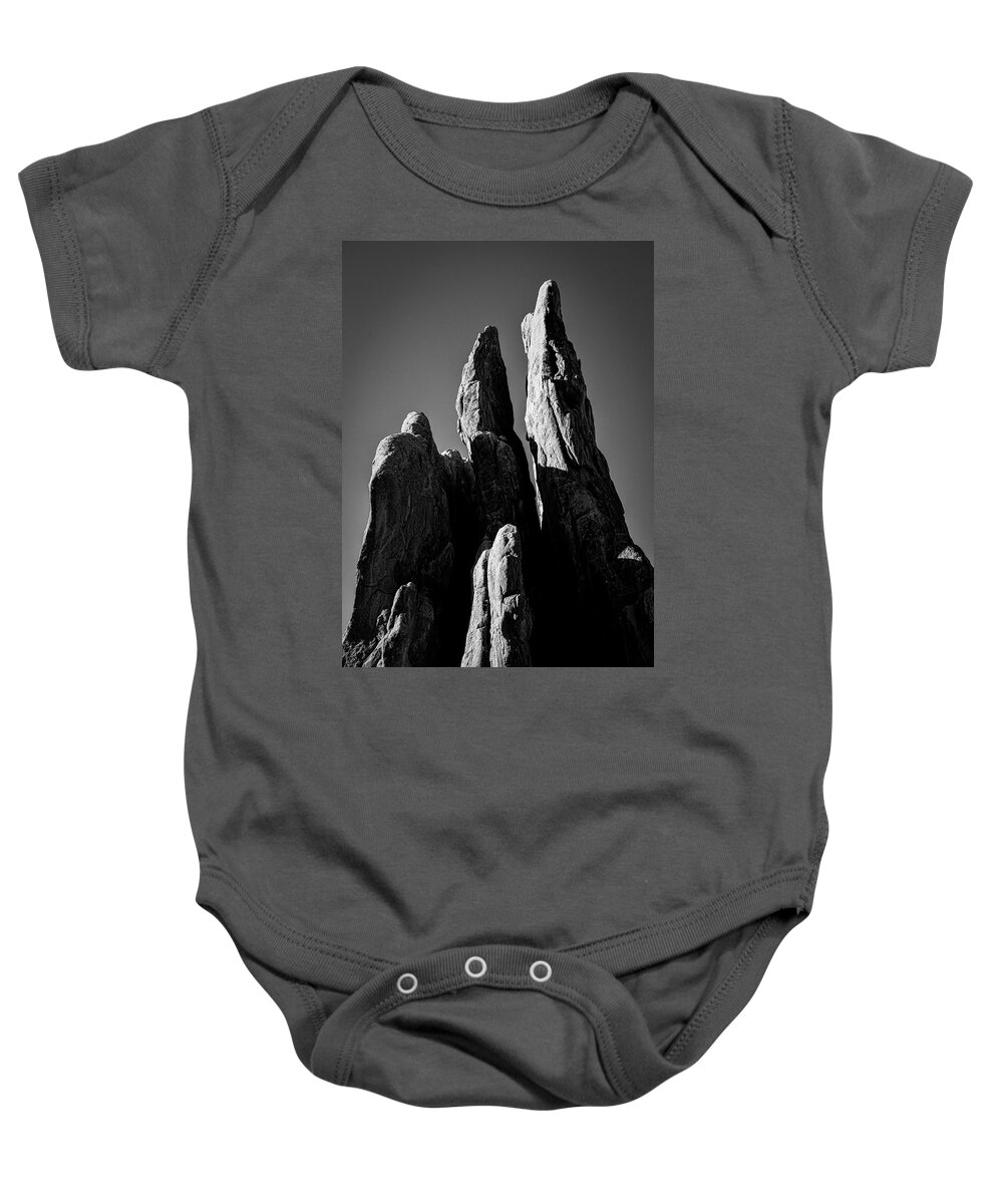 Rocks Baby Onesie featuring the photograph Reaching to Heaven by Norman Reid