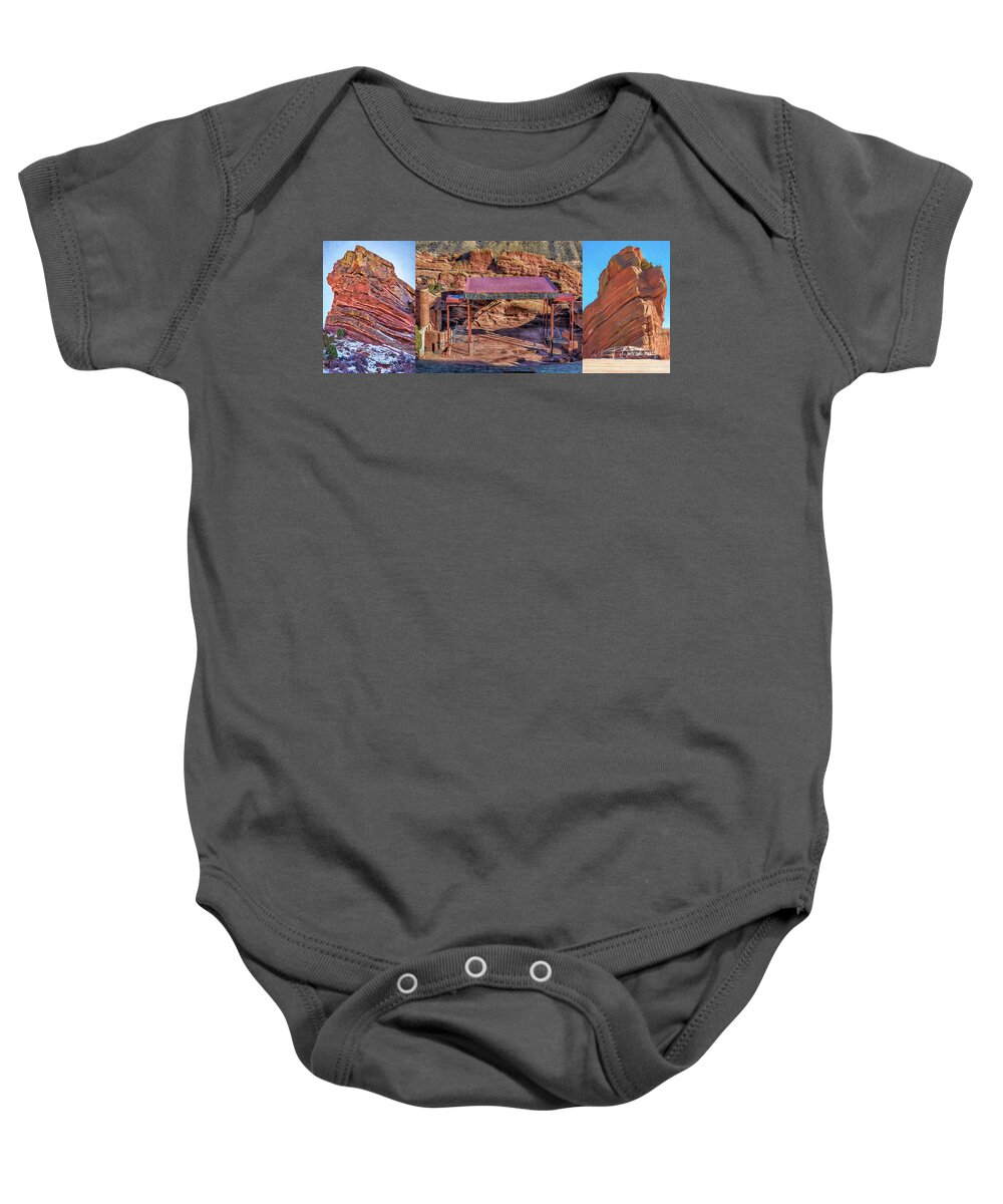 Red Rocks Baby Onesie featuring the photograph Red Rocks by Bitter Buffalo Photography