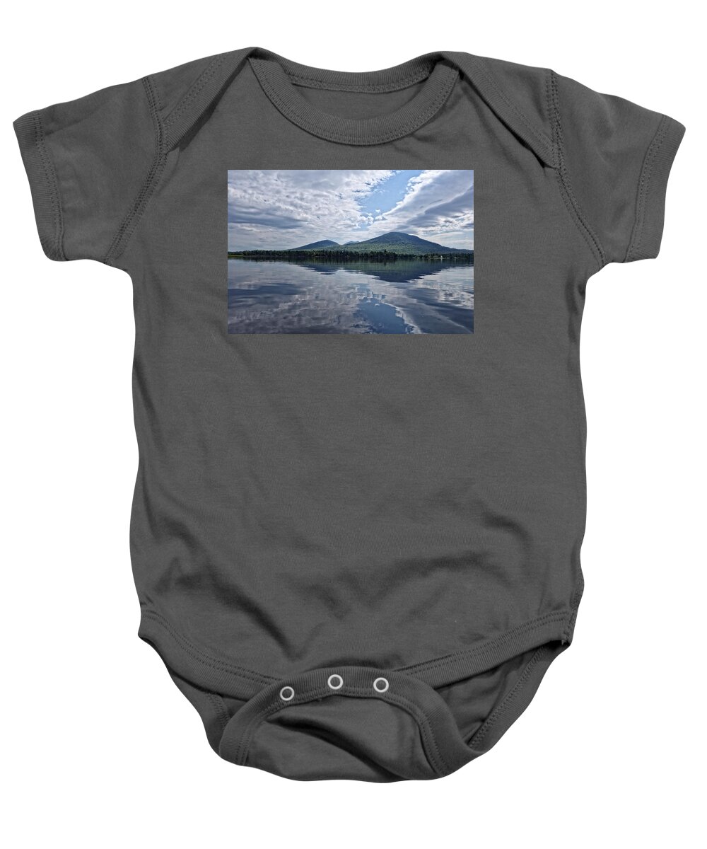 Lake Baby Onesie featuring the photograph Reflections on a Lake by Russ Considine